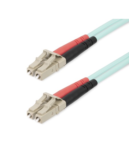Cable 20m de Fibra Óptica Multimodo Dúplex LC/UPC a LC/UPC OM4 - LSZH - 50/125µm - LOMMF/VCSEL - para Redes de 100G - Low Insert